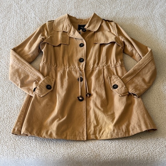 Rails Jackets & Blazers - Rails Camel Buttoned Trench Coat Small
